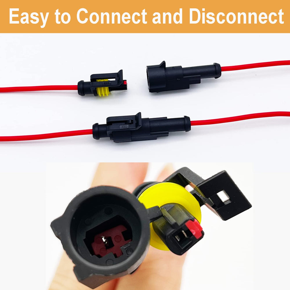 Twippo 1 pin waterproof connectors with male and female pair for secure quick disconnects