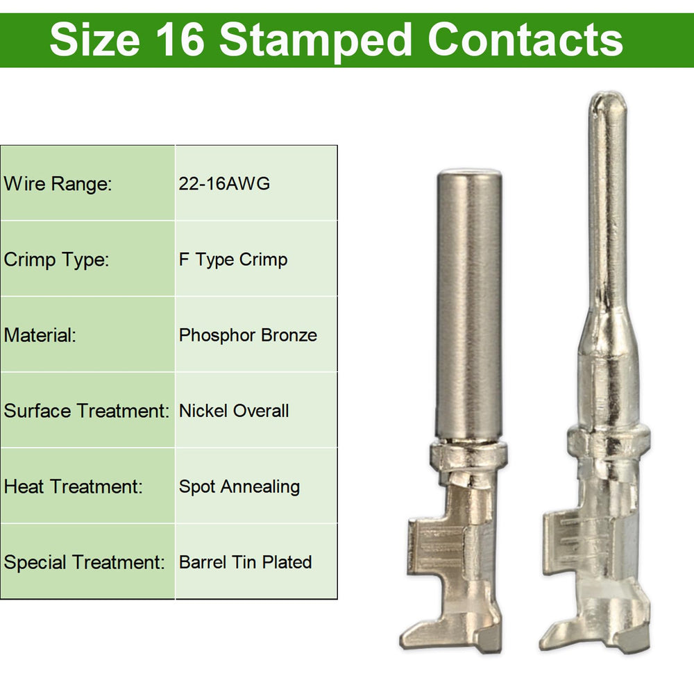 Twippo 20 pairs stamped contacts ensure stable electrical connections.