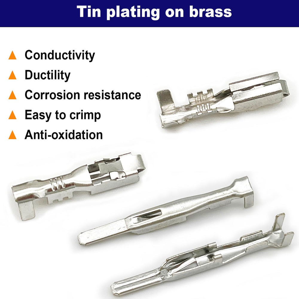 Twippo 2-pin weather-pack connector with secure latch for vibration-resistant connections.