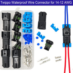 Twippo professional-grade waterproof electrical connector close-up for quick disconnects.