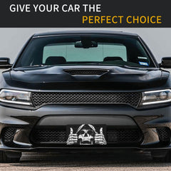 Twistmyst skull design with smooth edges protects your car's finish while adding style.