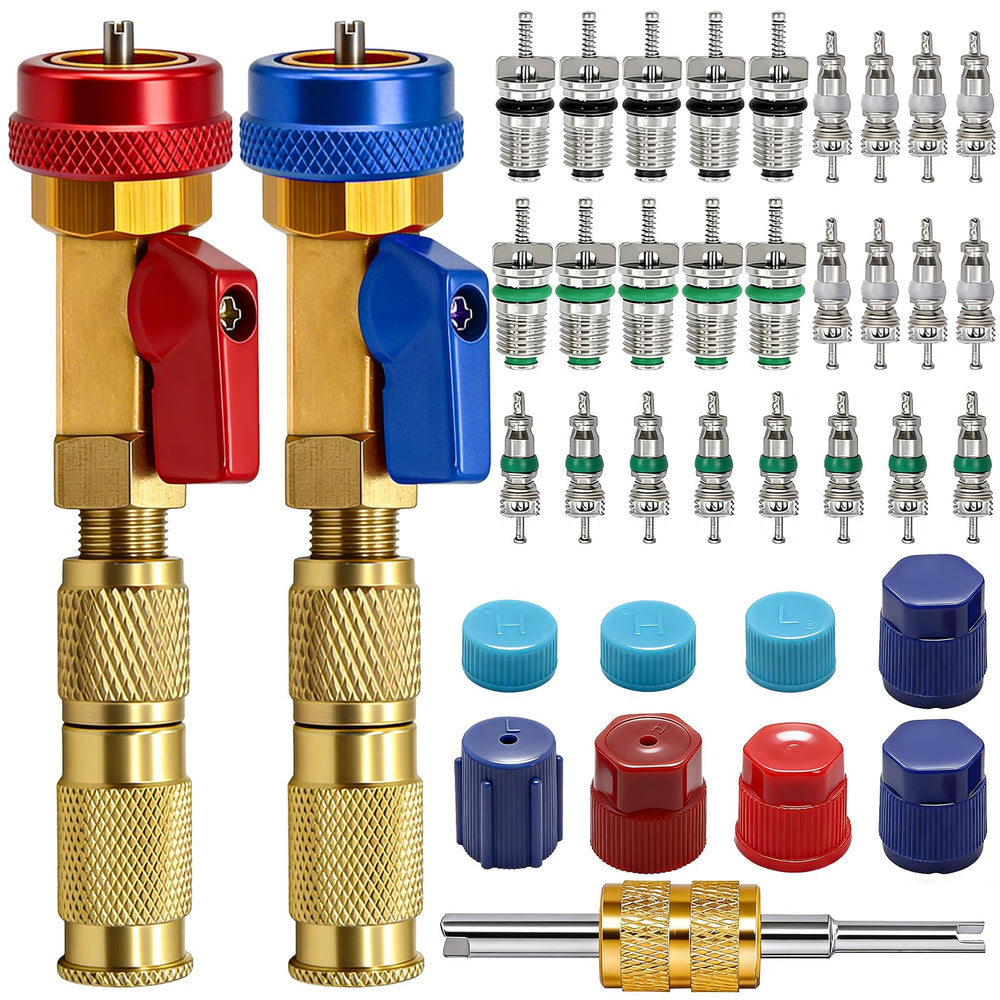 TWTADE R134A valve core remover (red) for quick high-pressure service