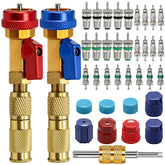 TWTADE R134A valve core remover (red) for quick high-pressure service