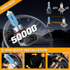 TXBILMOO IP67 bulbs resist water and dust for reliable performance outdoors.