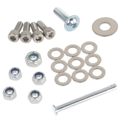 TXRXIZ 32-piece hardware pack simplifies installation.