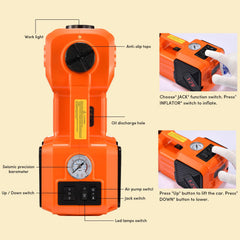 TYAYT air pump inflates tires on the spot for driving readiness.