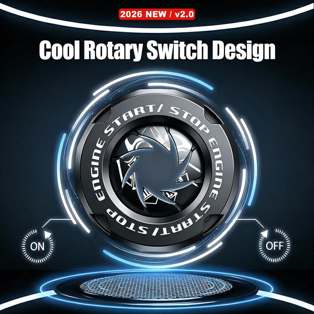 Tybasthe start button cover close-up texture highlights zinc alloy quality