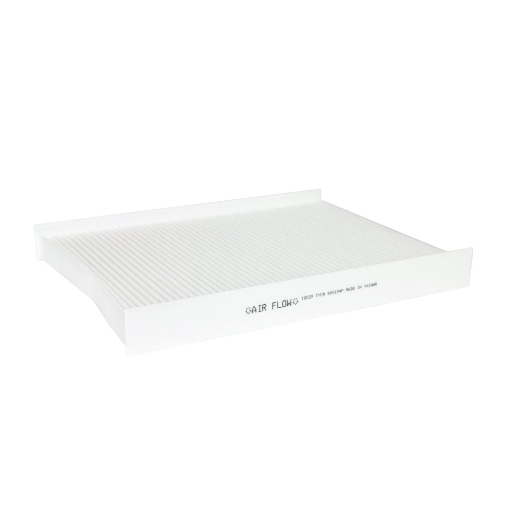 TYC cabin air filter demonstrating pollutant elimination for cleaner airflow.