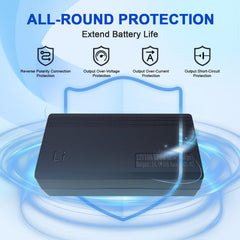 tyeloftute built-in protections guard against voltage, current, and temperature