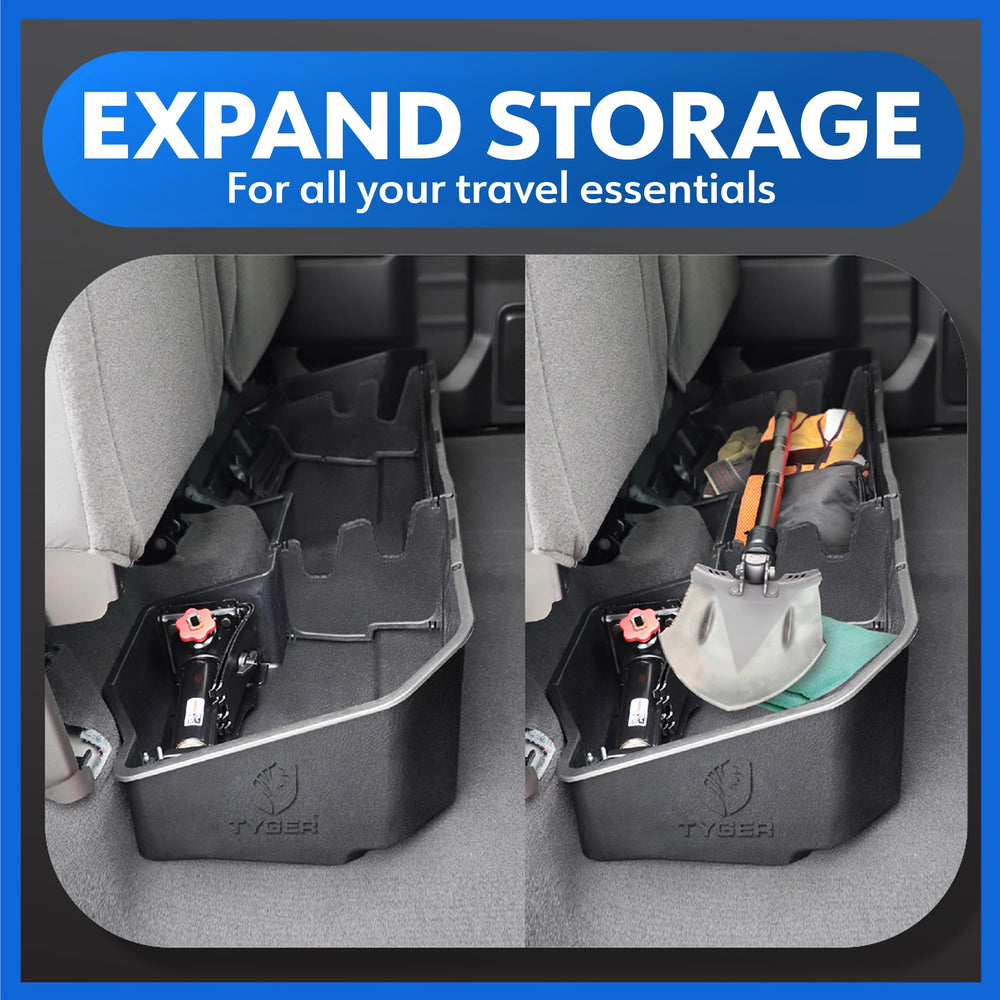 Dividers in Tyger Auto box doubling as a gun rack