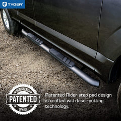 Tyger Auto 3-5 inch rider boards offer easier access and safer footing.