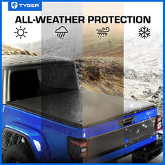 Tyger Auto T3 clamps secure the cover for confident highway travel