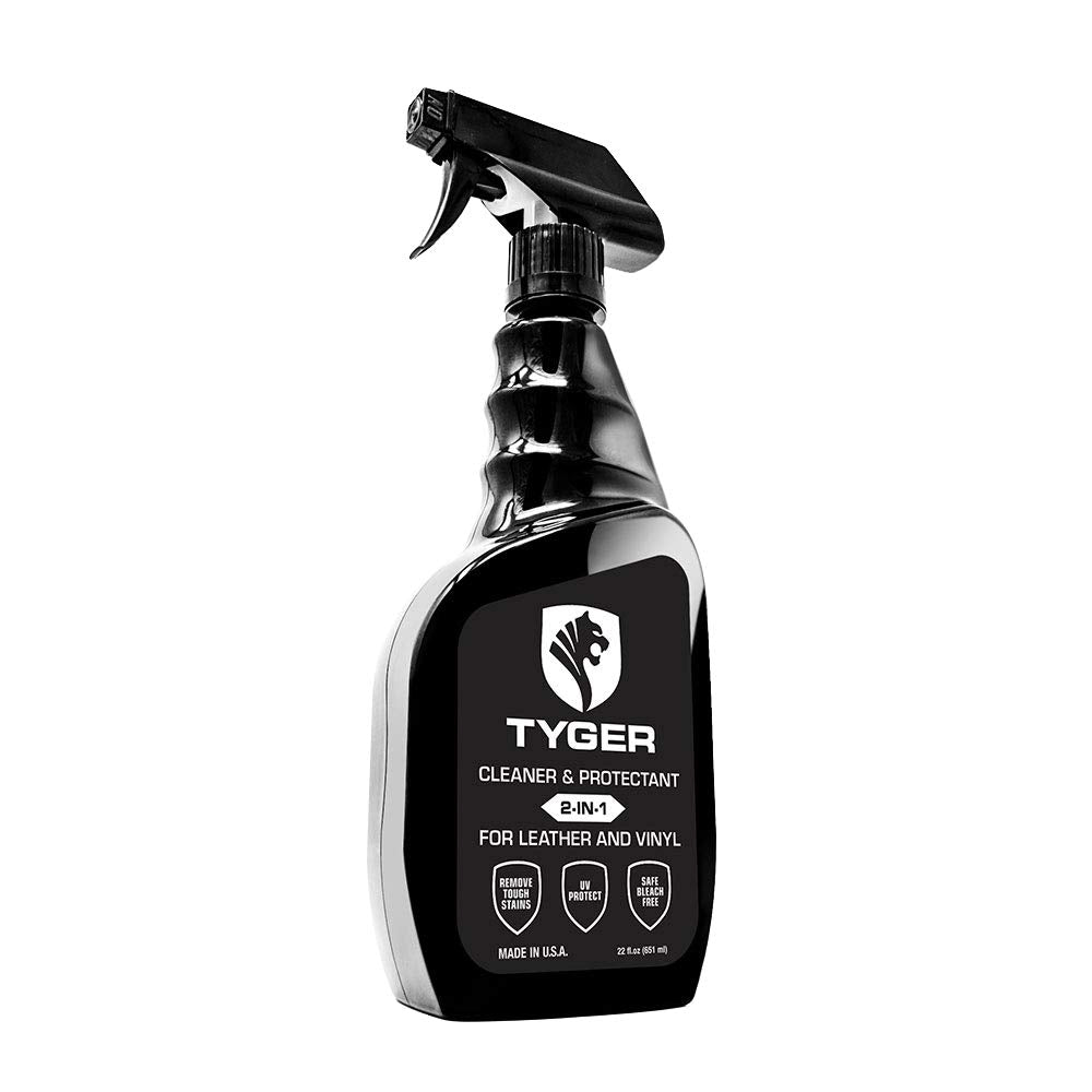 Tyger Auto tonneau cleaner bottle for leather and vinyl surface care—easy spray.