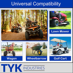 TYK Industries heavy-duty butyl rubber inner tube reduces leaks and punctures.