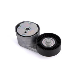 TYKICK belt tensioner guide showing installation in the engine bay.