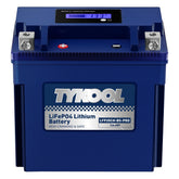 TYKOOL YTX20CH-BS battery front view, compact 12V design for easy installation