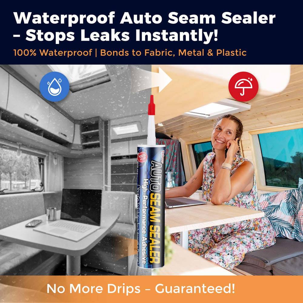 Tylove seam sealer applied on a vehicle panel for seamless joints