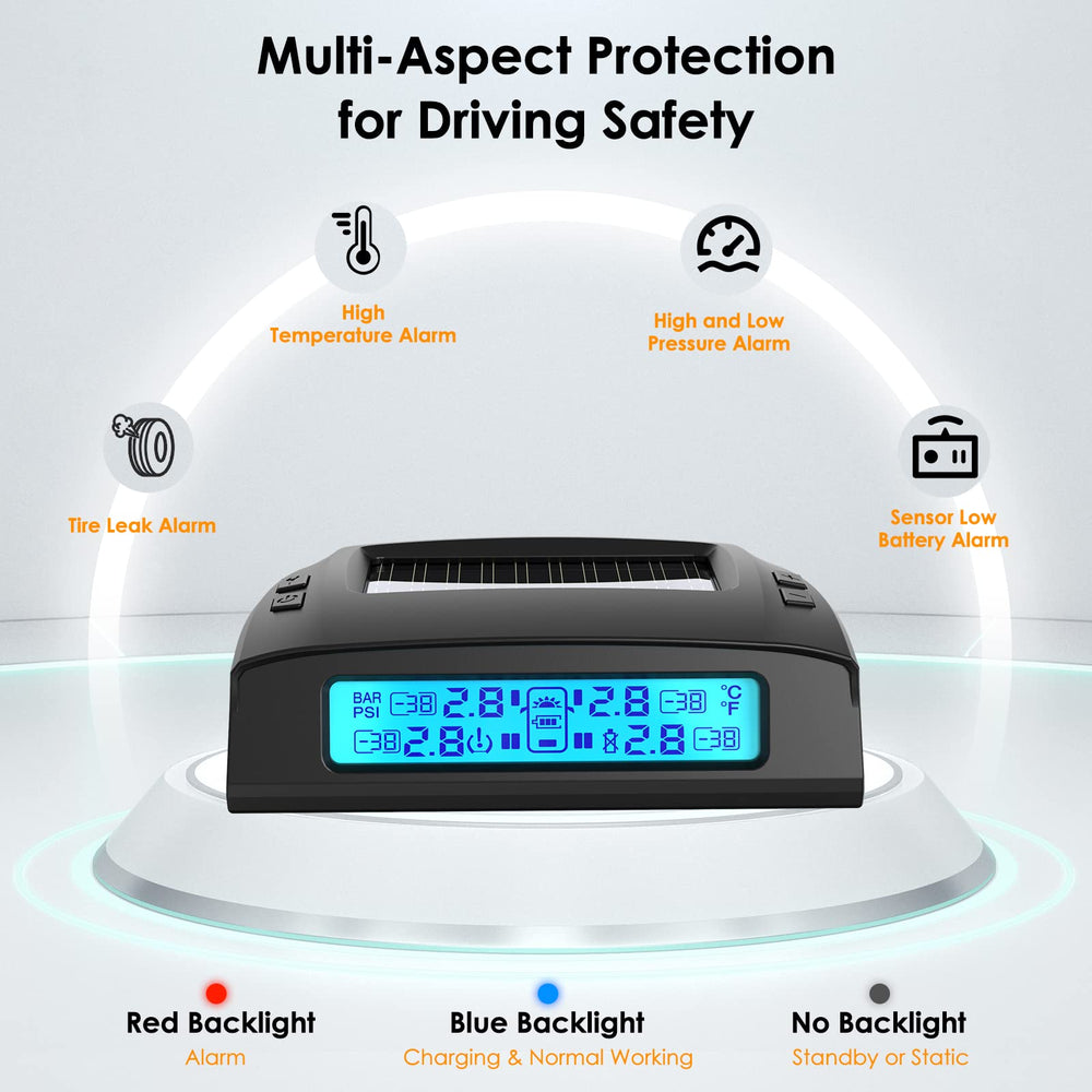 Tymate M7-3-6 external sensors provide precise tire data across six tires