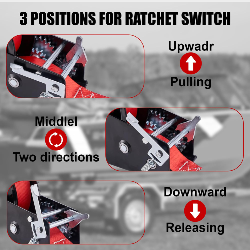 Two-way ratchet in action enables forward and backward loading versatility