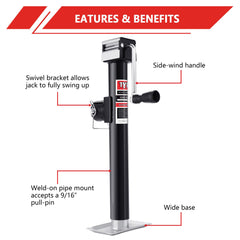 TYT 5000lbs wide foot plate reduces ground pressure for stable lifting