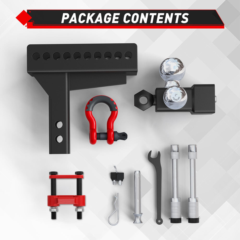 TYT versatile multi-ball head connects 1-7/8, 2, and 2-5/16 trailers