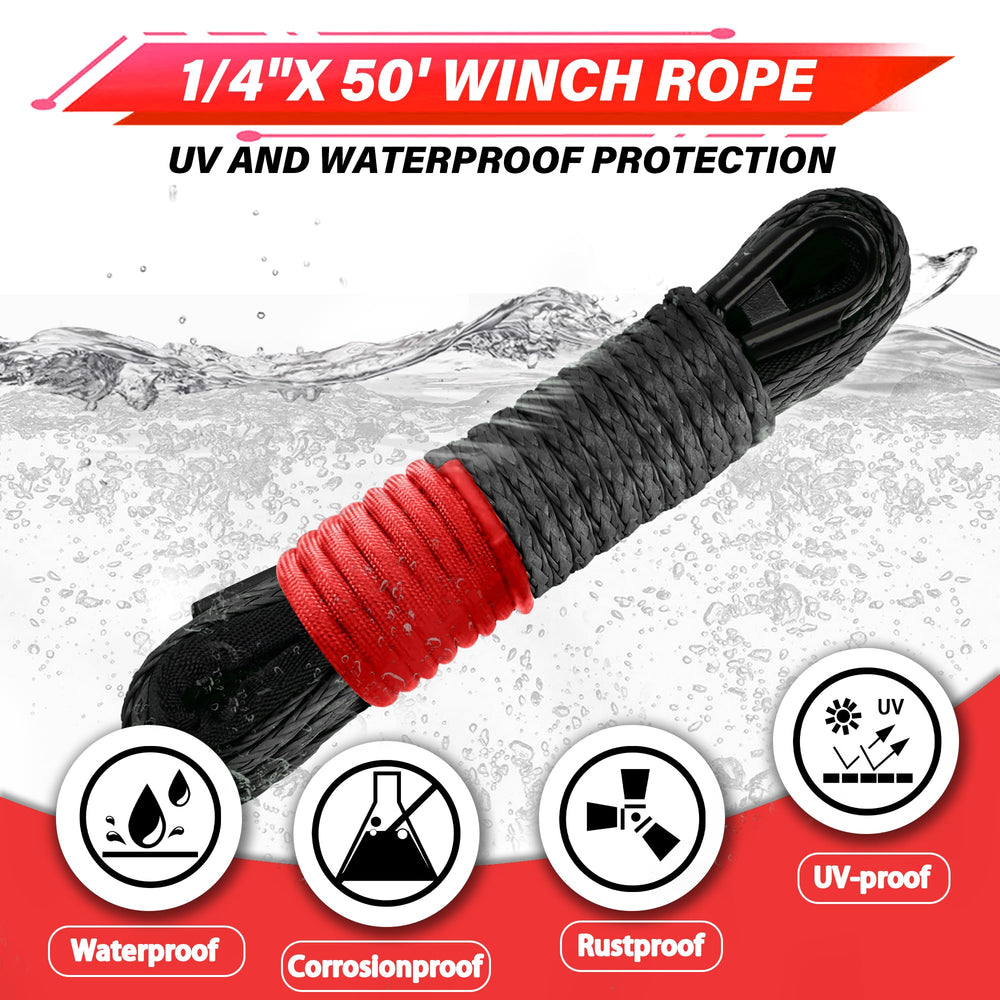 TYT protective sheath shielding the rope from abrasion and heat during pulls.