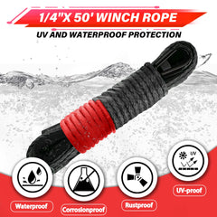 TYT protective sheath shielding the rope from abrasion and heat during pulls.
