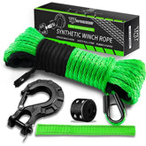 TYT Off-Road Winch Rope Kit rope, lightweight synthetic with 8500 lbs capacity for off-road recovery