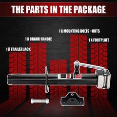 TYT extended height reaches 23.5 inches for tall trailer setups.