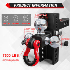 TYT built-in D-ring shackle for recovery and off-road use