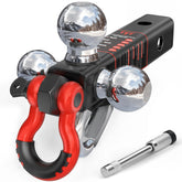 TYT tri ball mount hitch showing 1-7/8 inch ball for versatile towing options