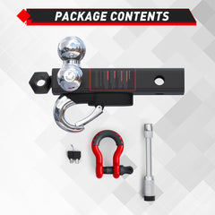 TYT tri ball mount trailer hitch assembly highlighting corrosion-resistant finish for lasting use
