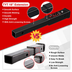 TYT two-pack hitch pins included for ready-to-use setup.