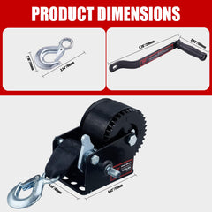 Compact mounting hole enables easy installation on trailers and ATVs.