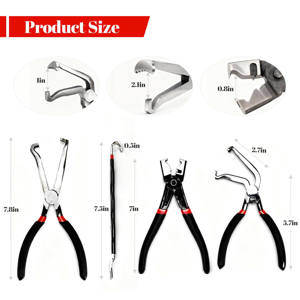 Tzuoen 60-degree elbow disconnect pliers improve access to stubborn connectors.