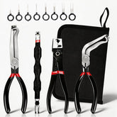 Tzuoen 8-inch hook-tip disconnect pliers ease tight engine bay connections.