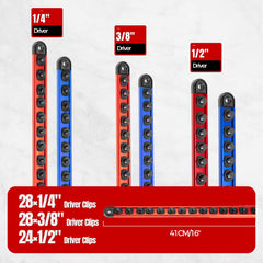 Tzuoen socket organizer in a toolbox drawer for quick access