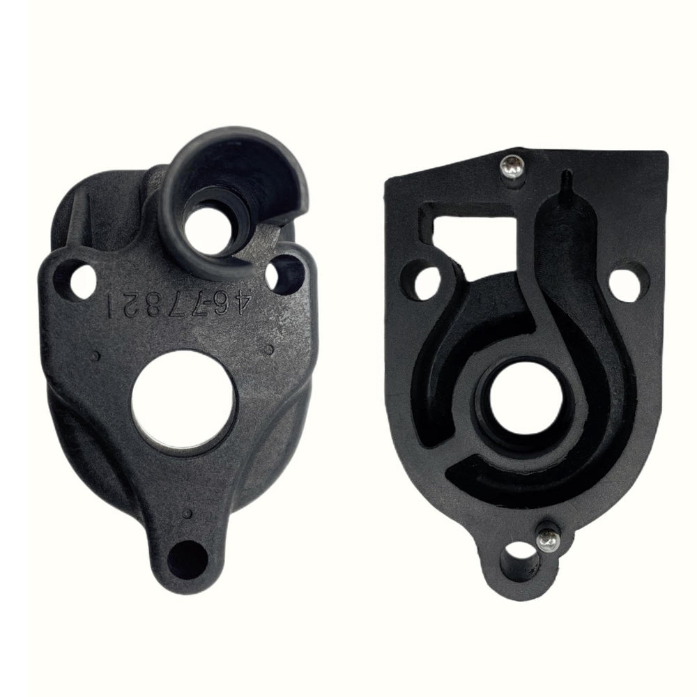Impeller plate and key ensuring precise timing and rotor engagement