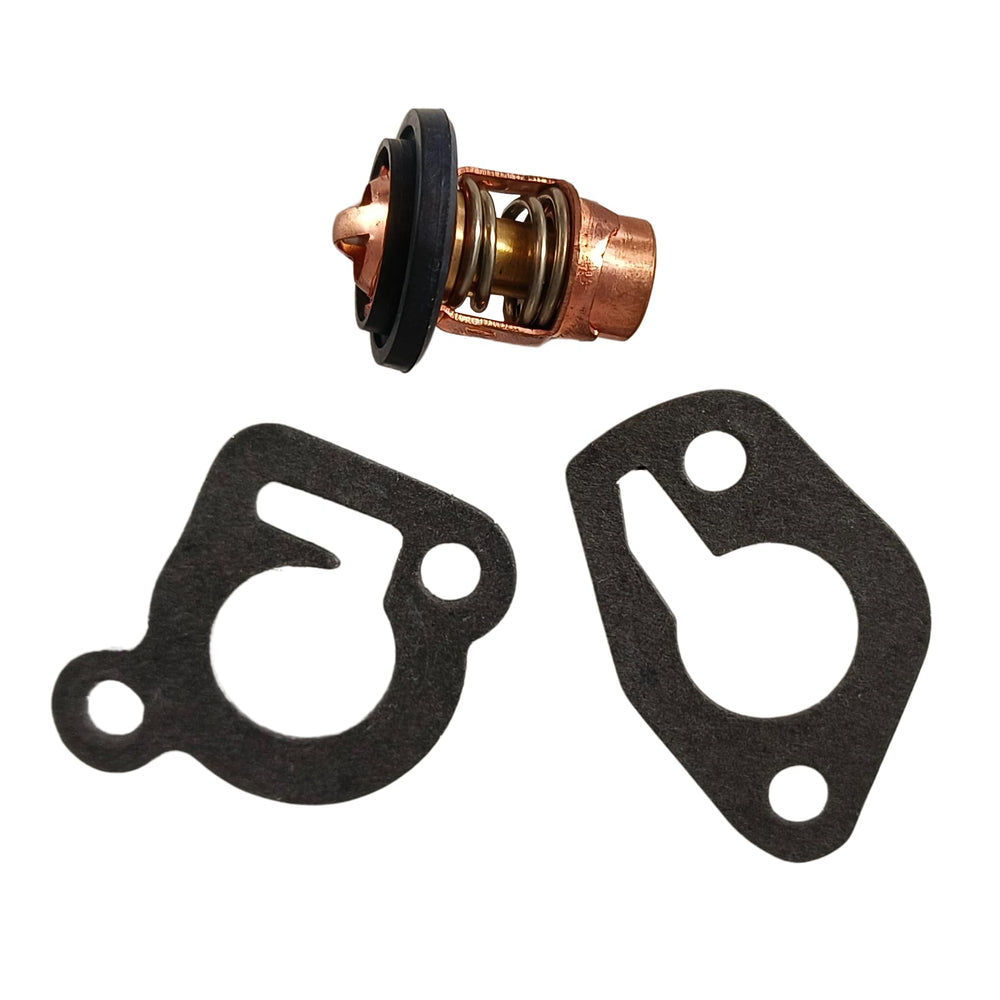 UANOFCN thermostat kit contents showing a four-piece set for Mercury outboards