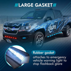 UBL emergency light gasket suits visor, dash, and surface mounts.