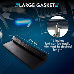UBL matte black gasket offers a sleek, professional interior.