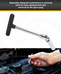 UBOG 12mm glow plug socket provides reliable grip for stubborn plugs.