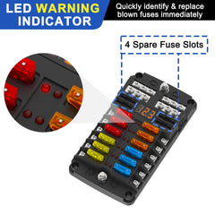 UCkasayfy red fuse-blown indicator aids quick fault location.