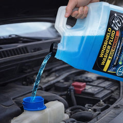 Dirt and road grime lift from windshield with UCS cleaner