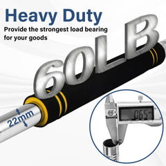 Adjustable-length cargo grabber enables reach from 34 to 73.5 inches