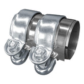 UHANBUT exhaust clamp front view highlights durable stainless steel construction for long life.