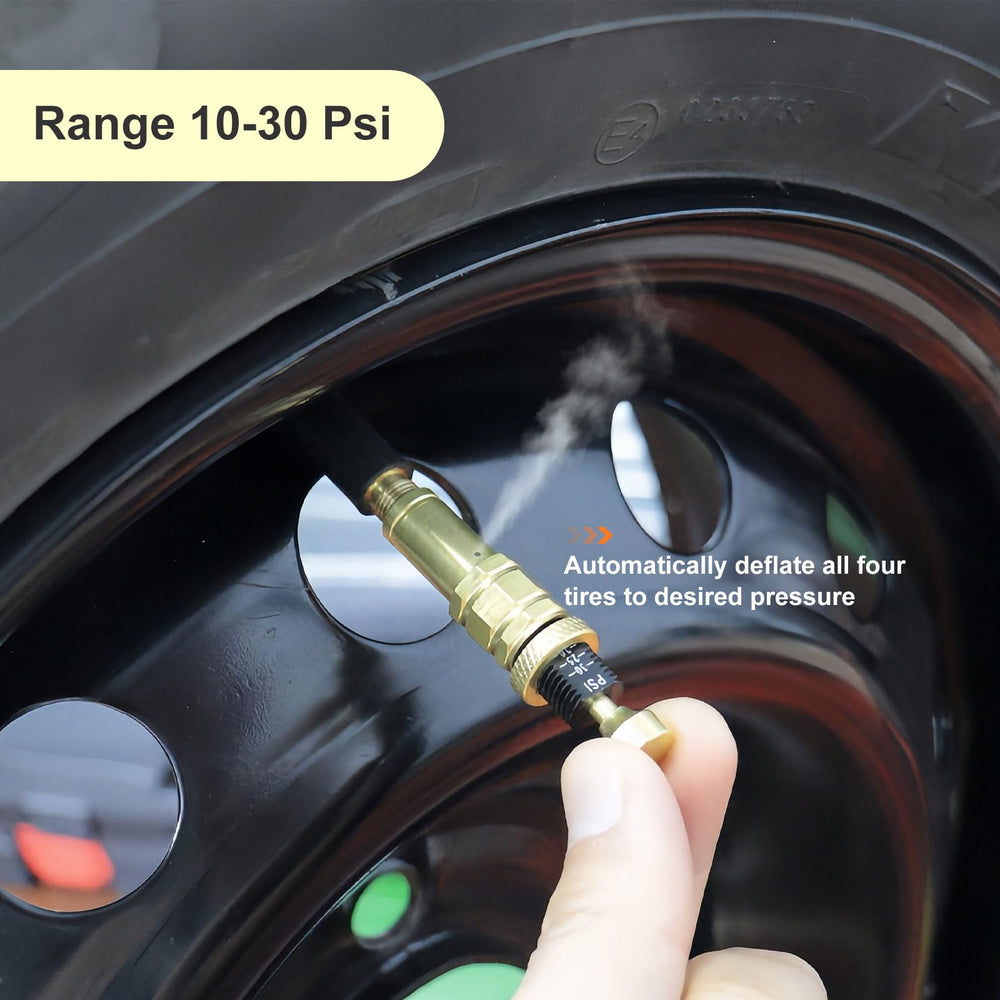 Uharbour Auto-Stop Air Down automatically stops at target pressure for consistent four-tire deflation.