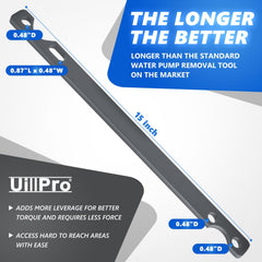 UillPro fan pulley holder stabilizes pulleys during removal.