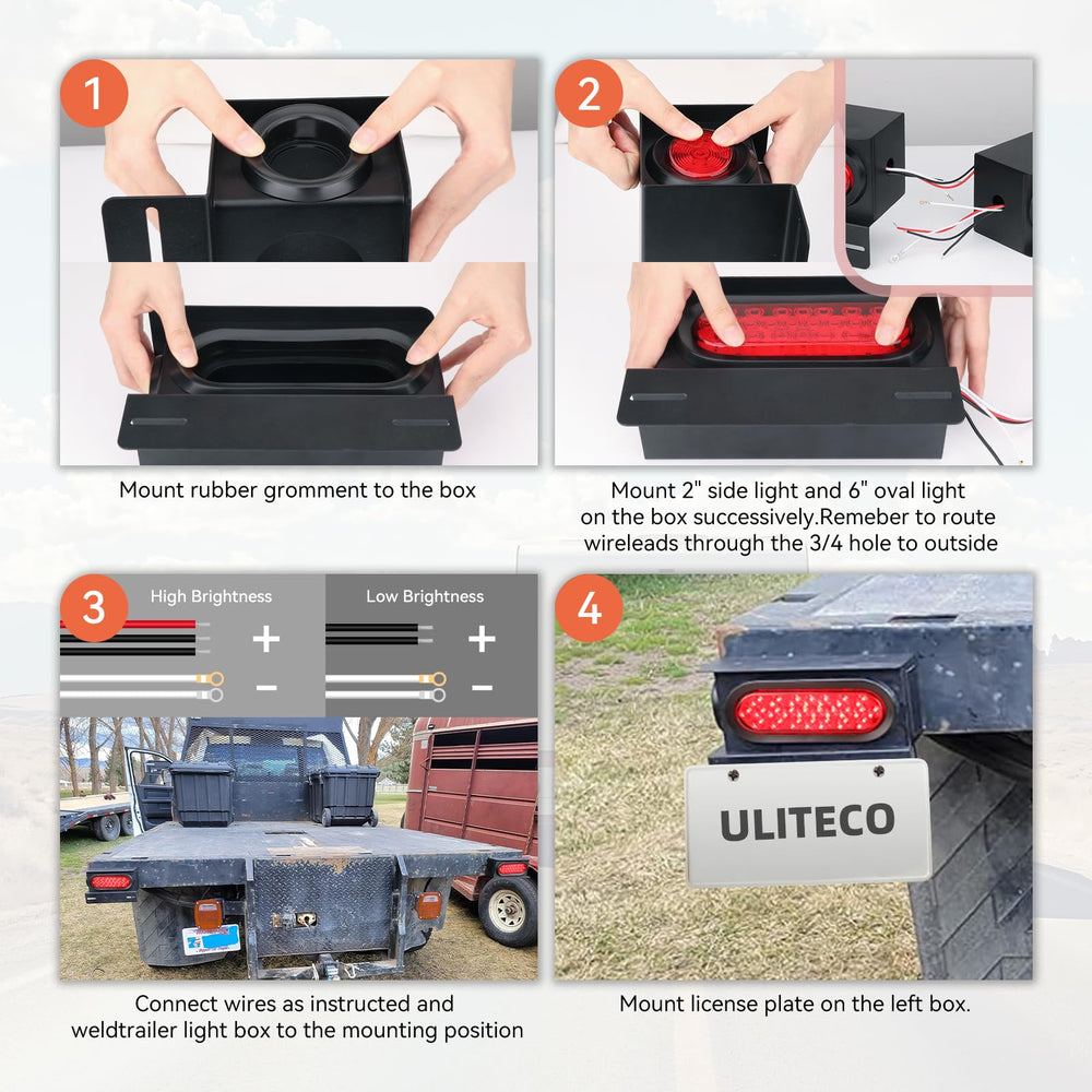 ULITECO black powder-coated finish adds rugged style and corrosion protection.