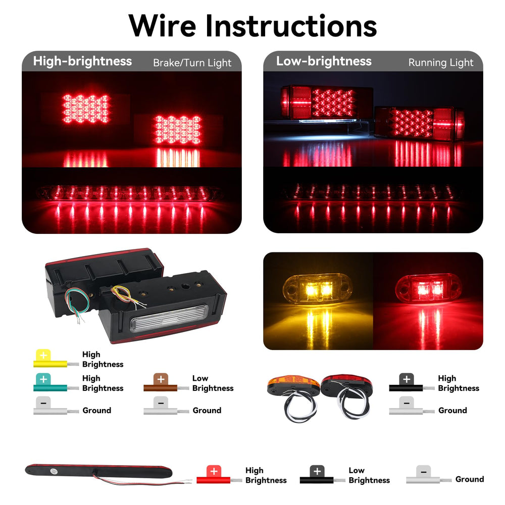 ULITECO red side marker increases side visibility at night.